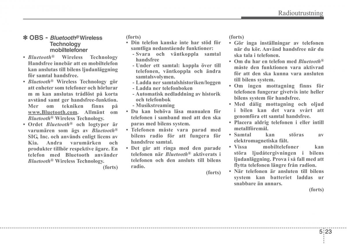 KIA Sportage IV instruktionsbok / page 288