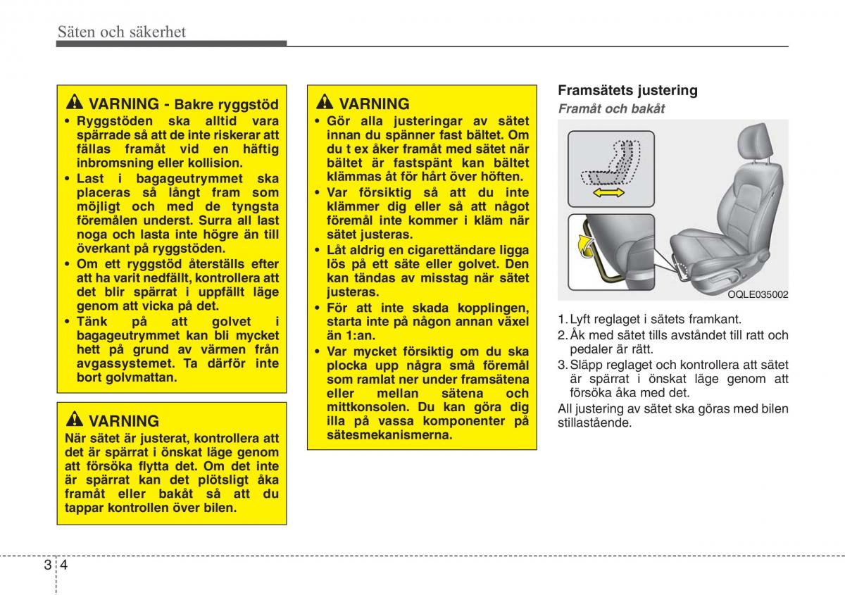 KIA Sportage IV instruktionsbok / page 32