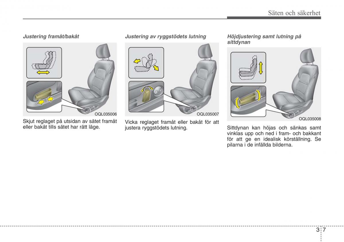 KIA Sportage IV instruktionsbok / page 35