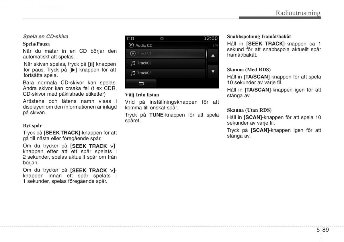 KIA Sportage IV instruktionsbok / page 354