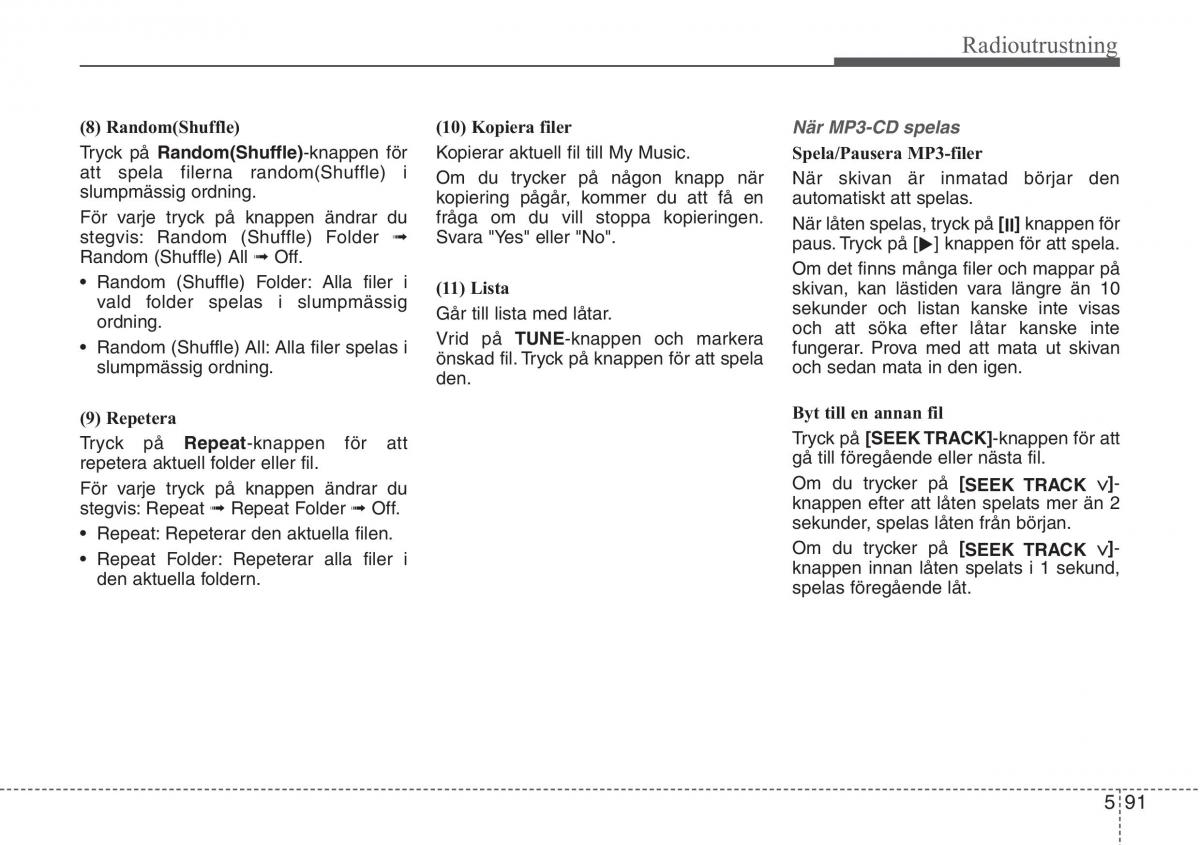 KIA Sportage IV instruktionsbok / page 356