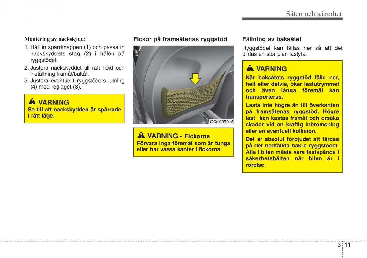 KIA Sportage IV instruktionsbok / page 39