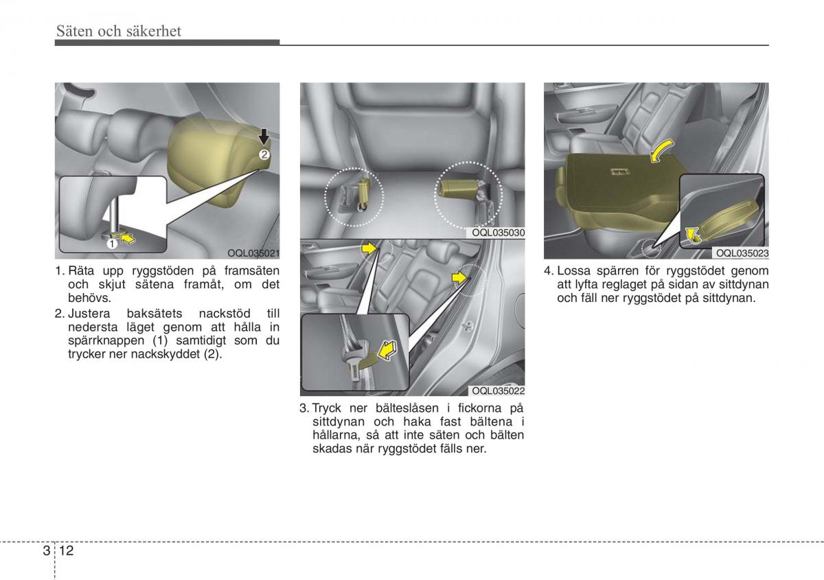 KIA Sportage IV instruktionsbok / page 40