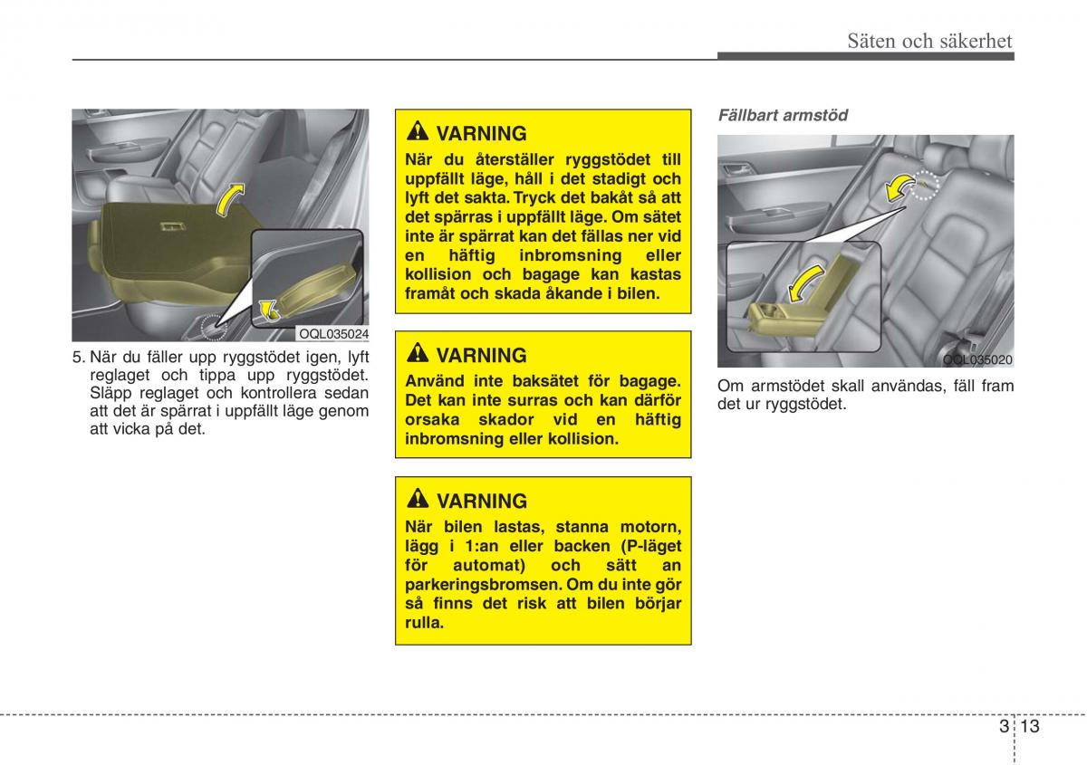 KIA Sportage IV instruktionsbok / page 41