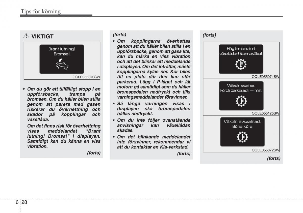 KIA Sportage IV instruktionsbok / page 440