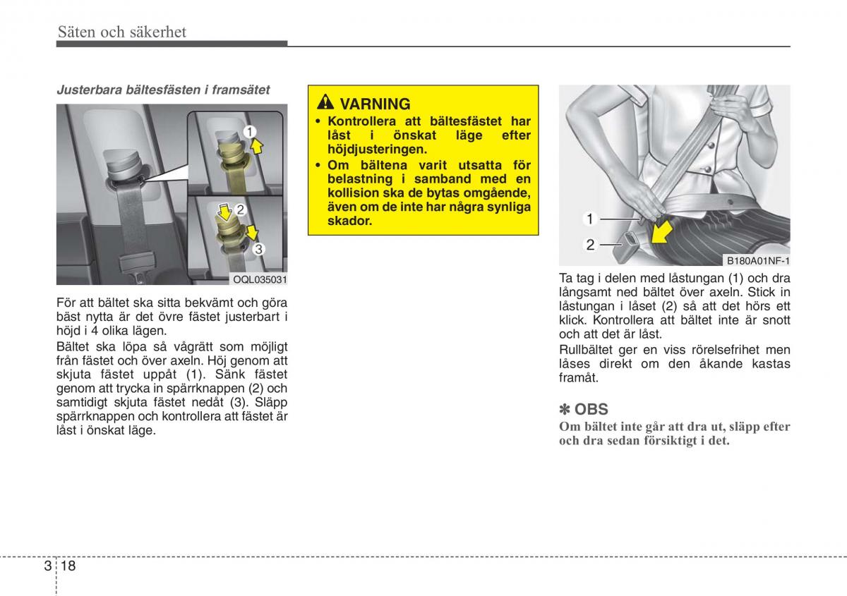 KIA Sportage IV instruktionsbok / page 46