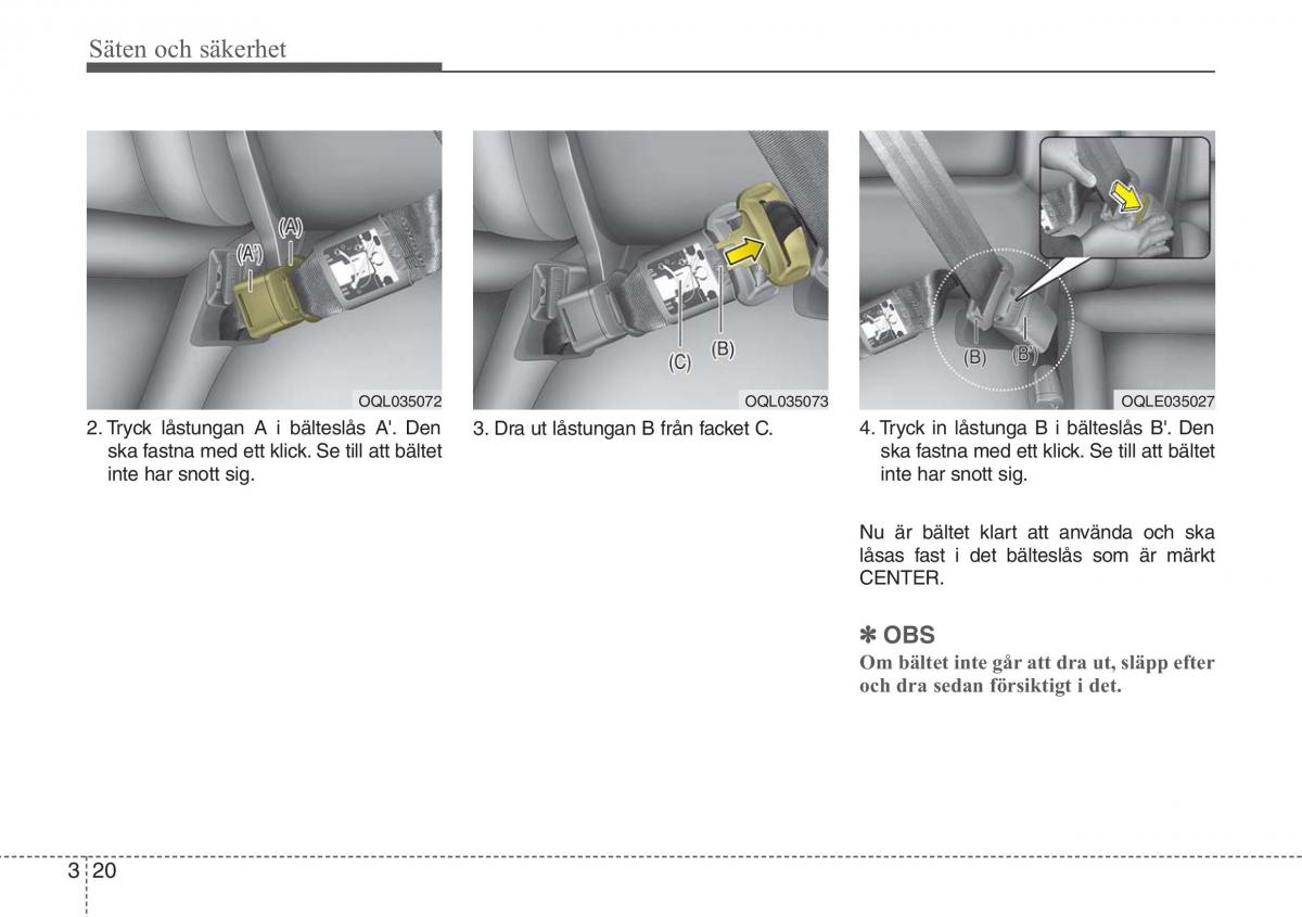 KIA Sportage IV instruktionsbok / page 48