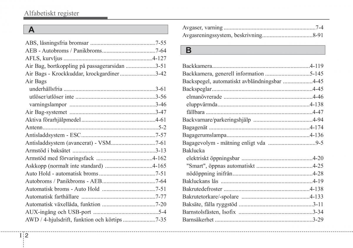 KIA Sportage IV instruktionsbok / page 5