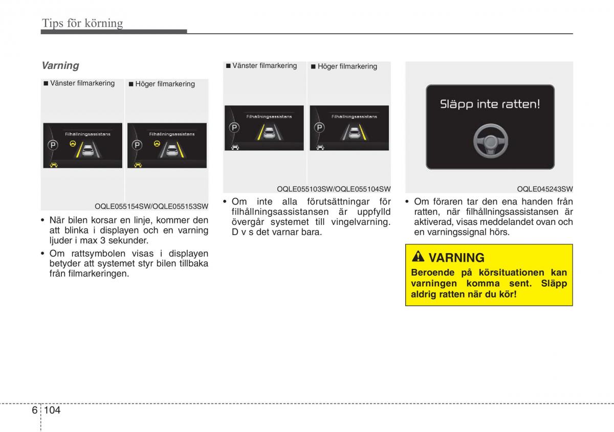 KIA Sportage IV instruktionsbok / page 516