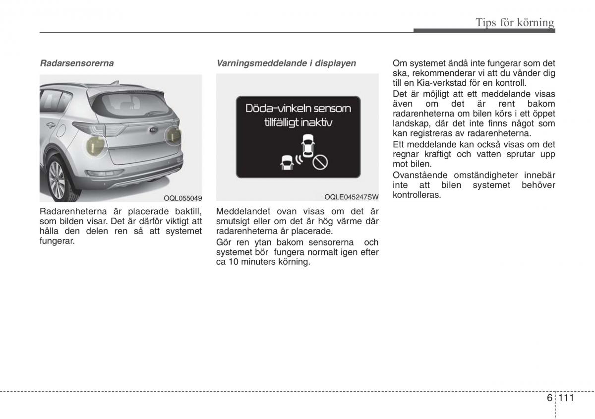 KIA Sportage IV instruktionsbok / page 523