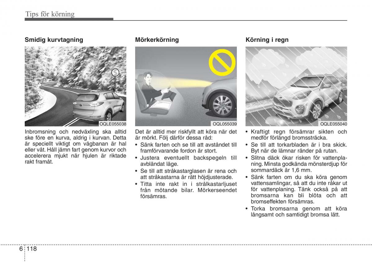 KIA Sportage IV instruktionsbok / page 530