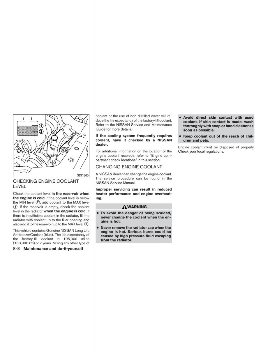 Nissan Micra K13 FL owners manual / page 229