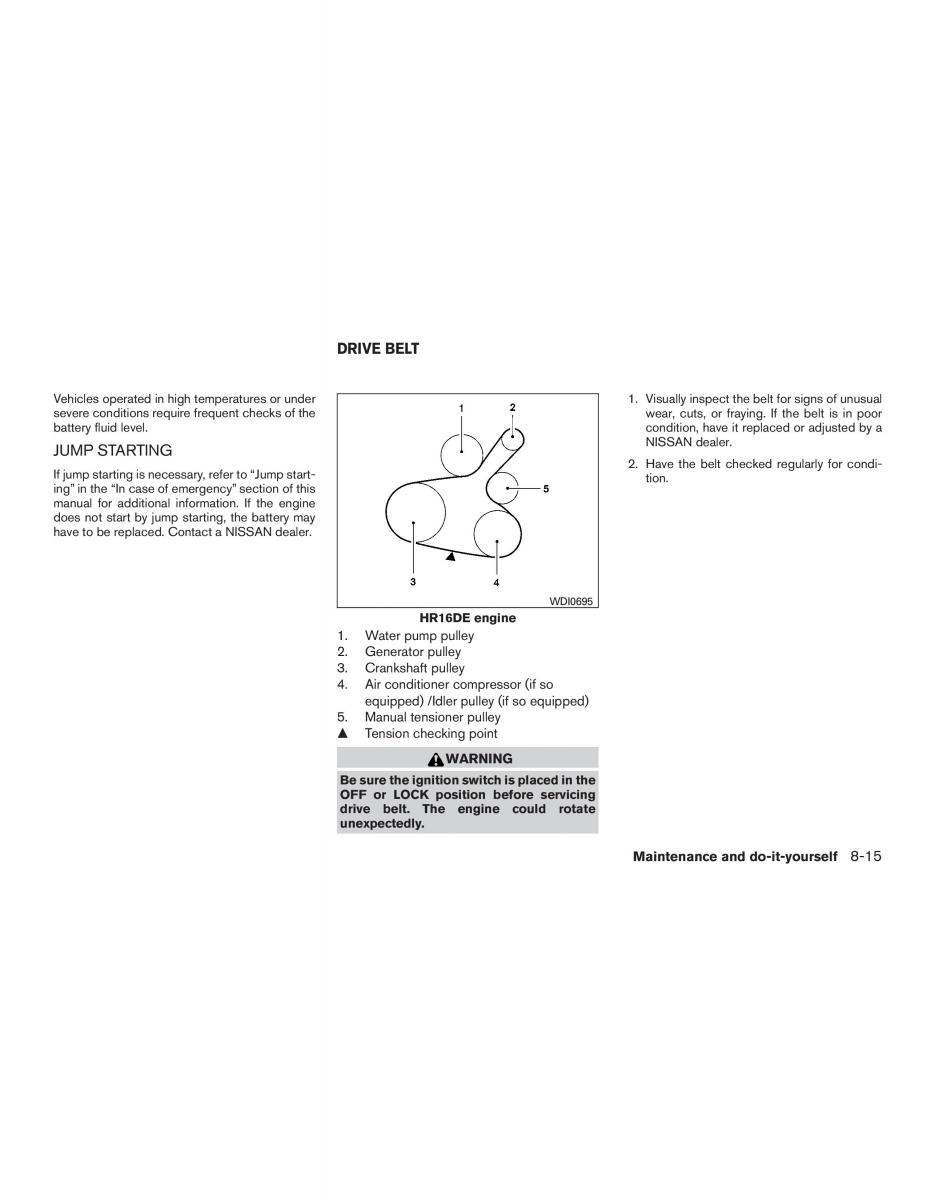 Nissan Micra K13 FL owners manual / page 236