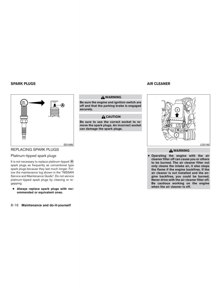 Nissan Micra K13 FL owners manual / page 237