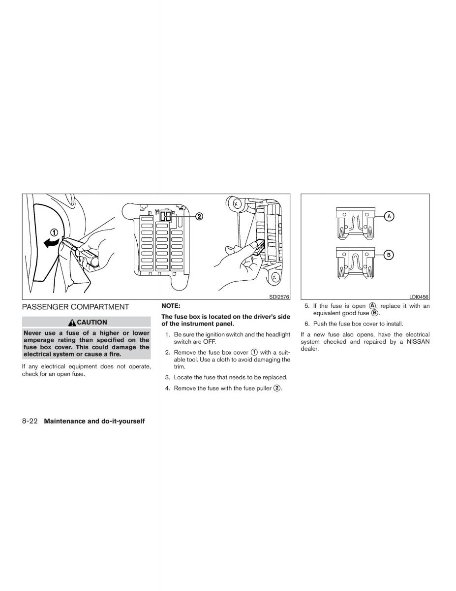 Nissan Micra K13 FL owners manual / page 243