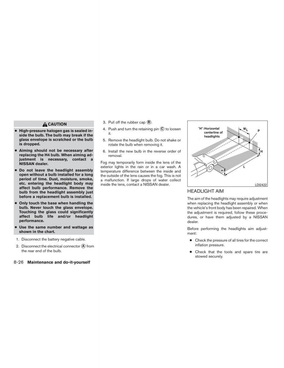 Nissan Micra K13 FL owners manual / page 247