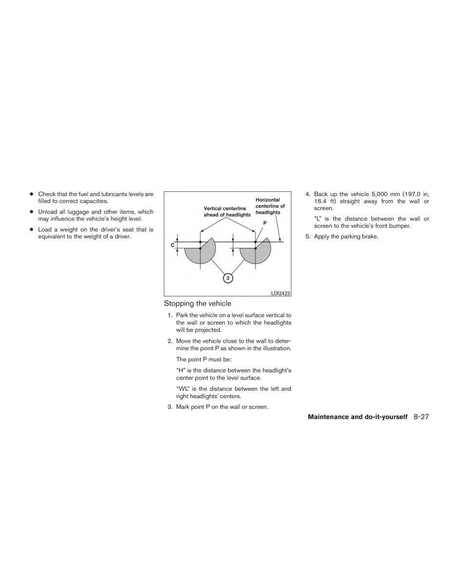 Nissan Micra K13 FL owners manual / page 248