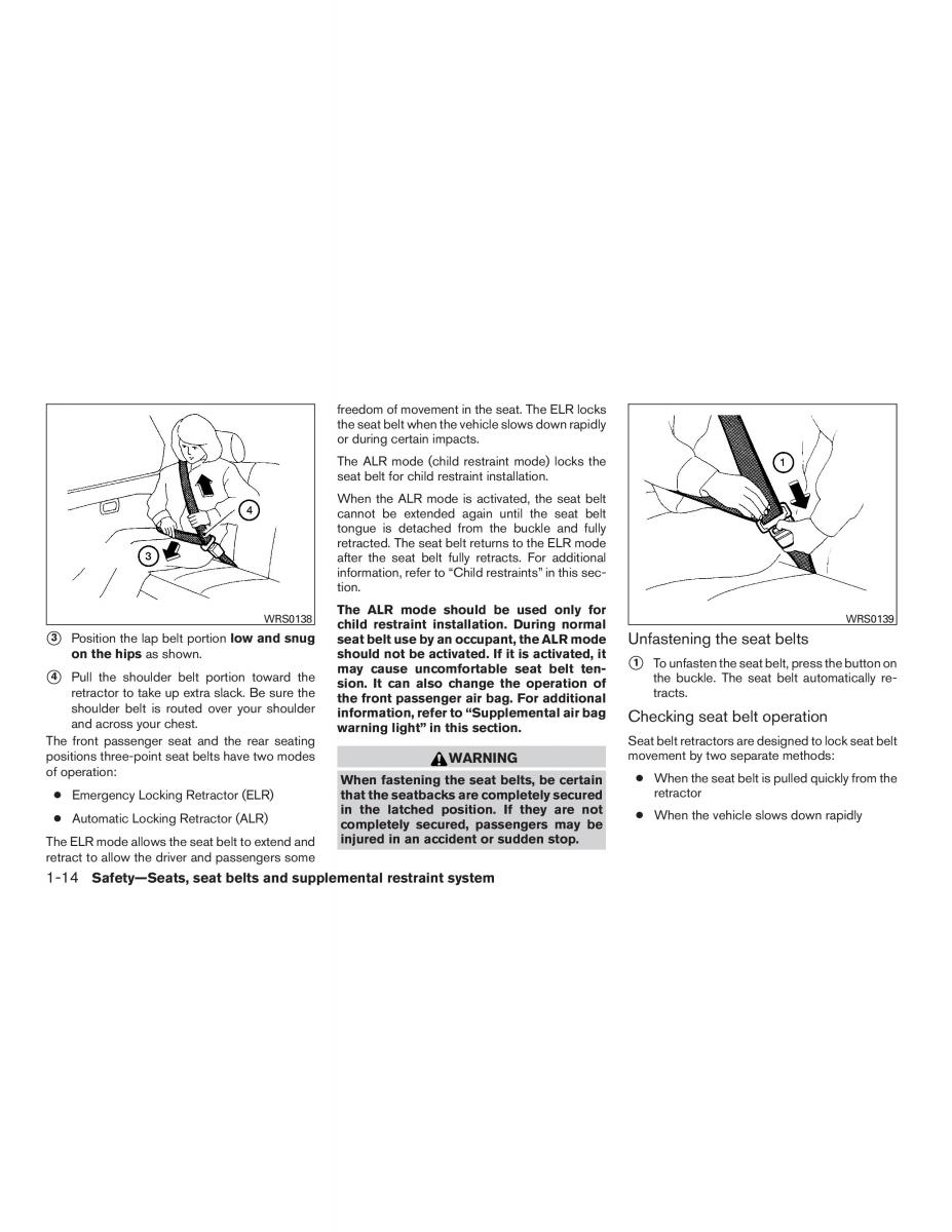 Nissan Micra K13 FL owners manual / page 31