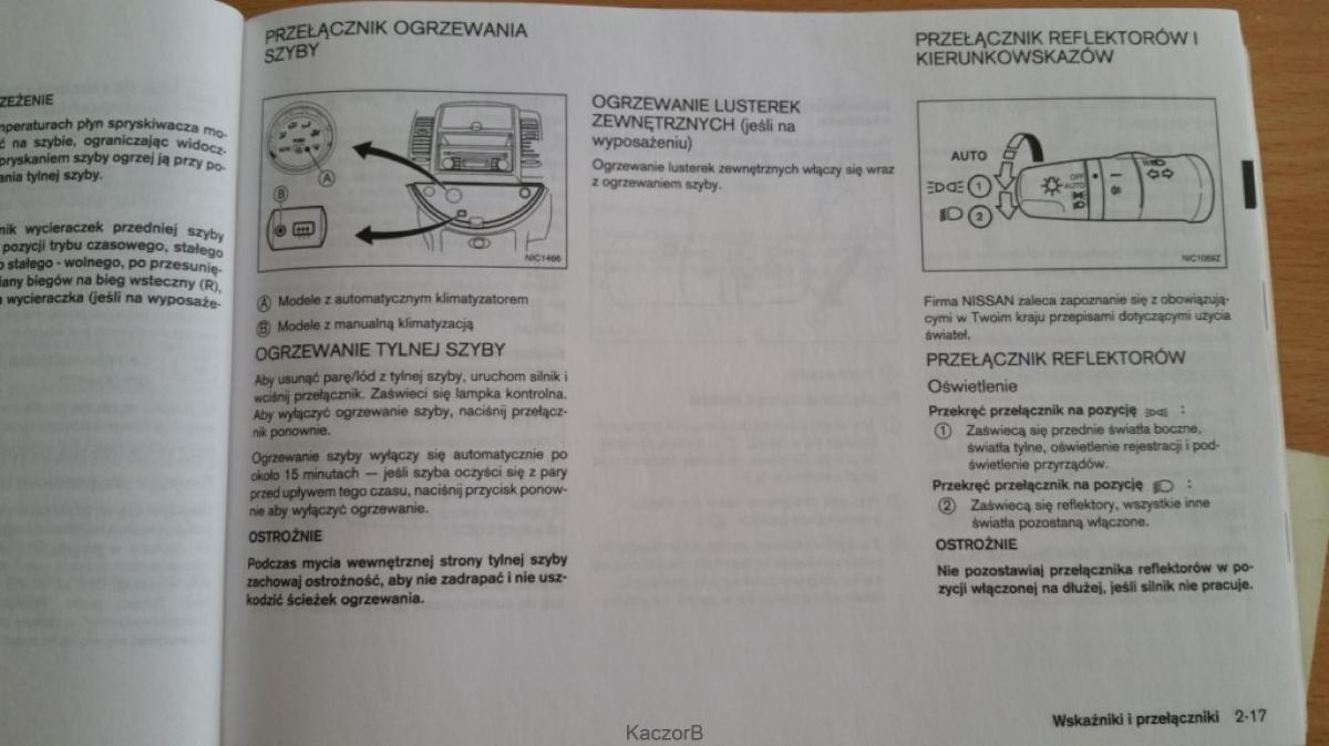 Nissan Note I 1 E11 instrukcja obslugi / page 55