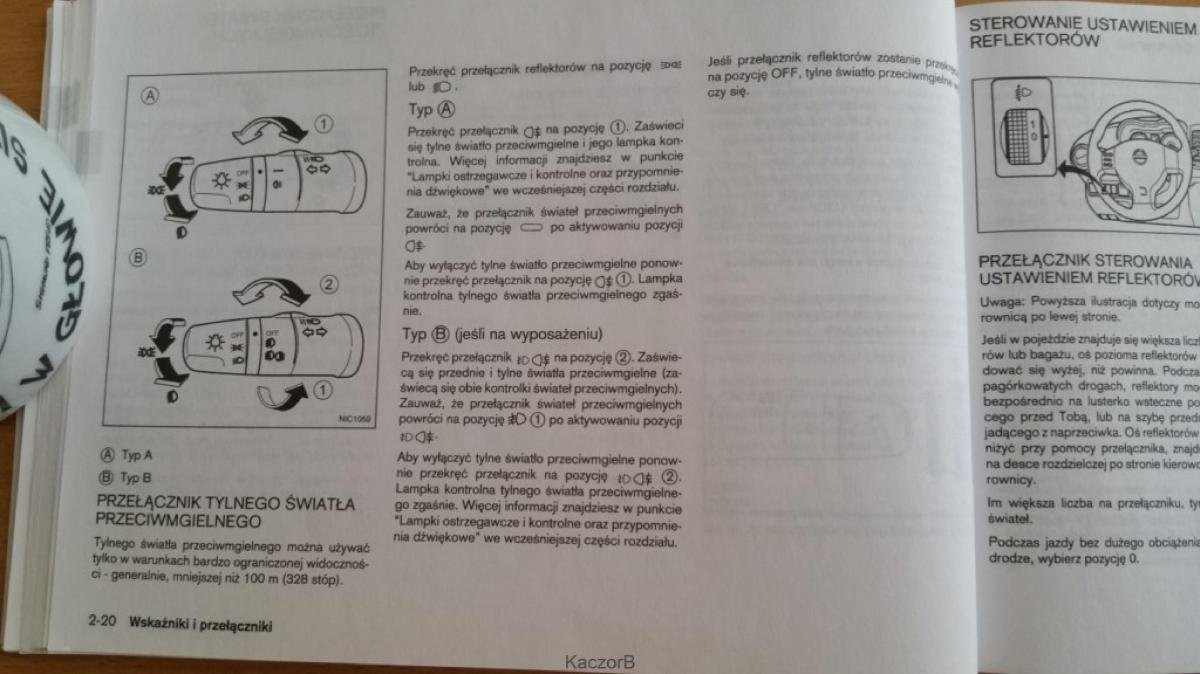 Nissan Note I 1 E11 instrukcja obslugi / page 58