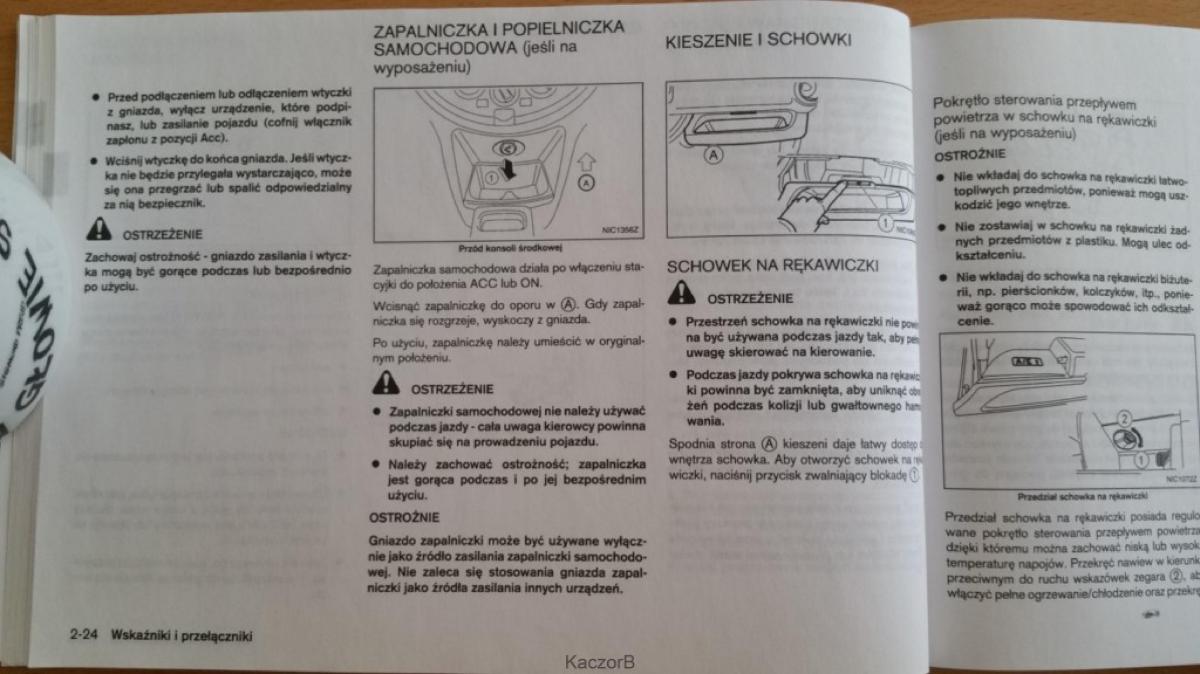 Nissan Note I 1 E11 instrukcja obslugi / page 62