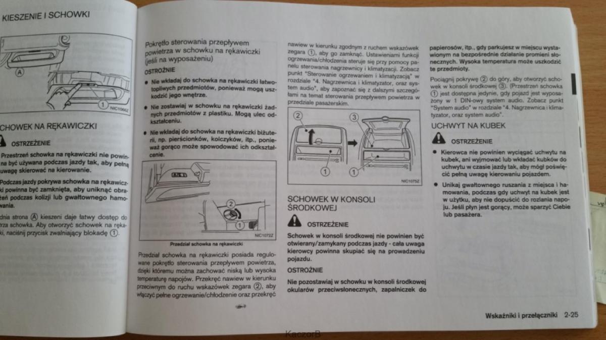 Nissan Note I 1 E11 instrukcja obslugi / page 63