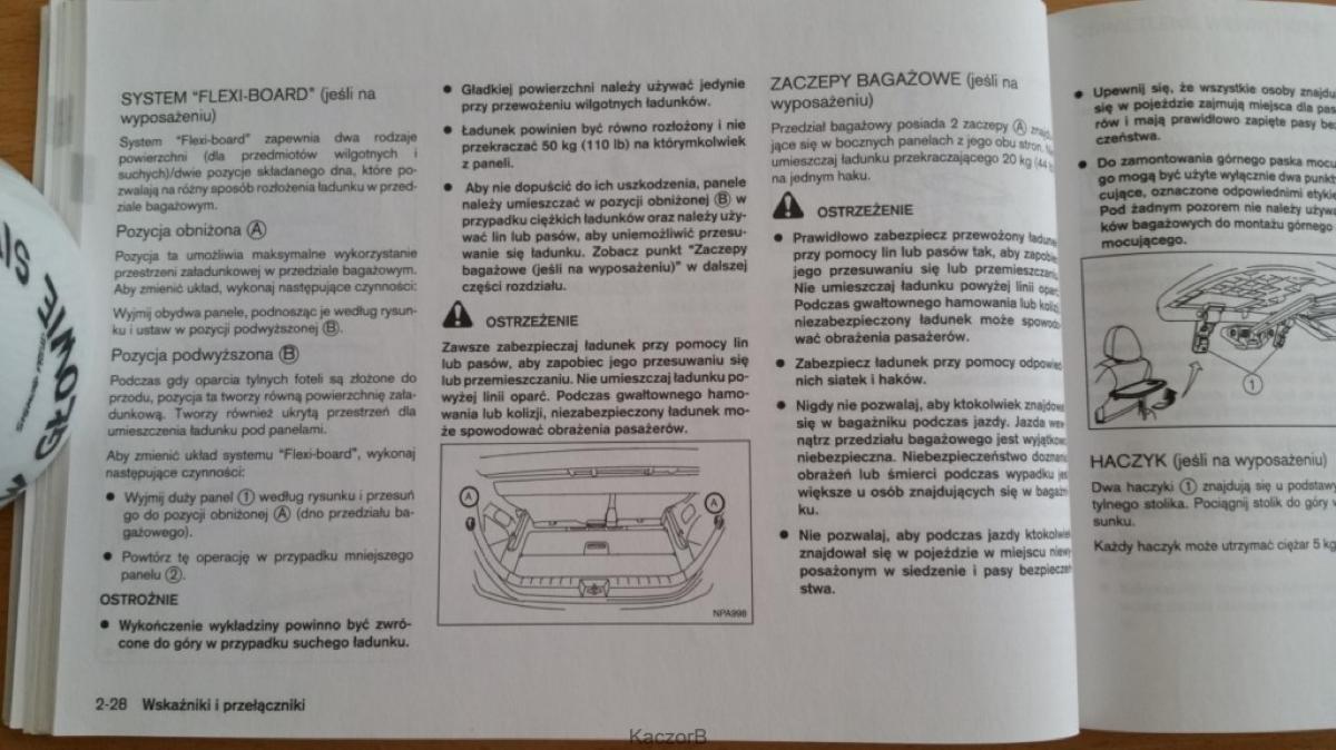 Nissan Note I 1 E11 instrukcja obslugi / page 66