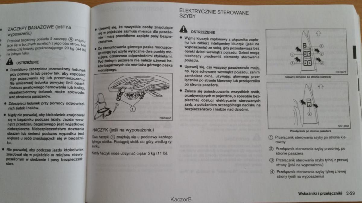 Nissan Note I 1 E11 instrukcja obslugi / page 67