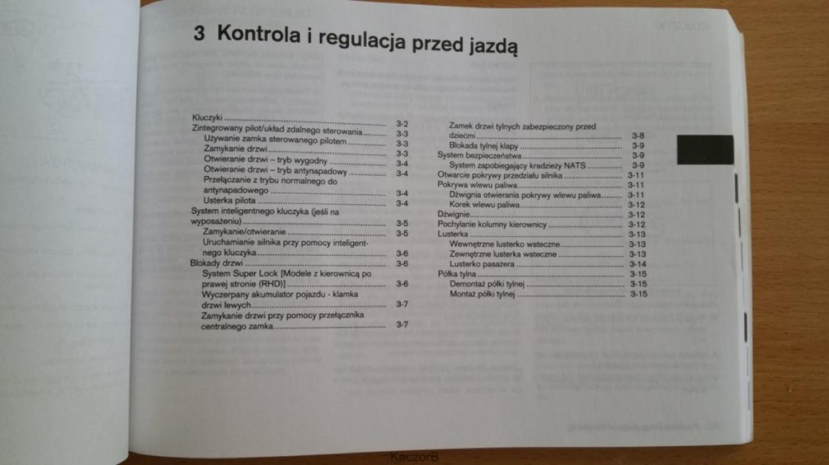 Nissan Note I 1 E11 instrukcja obslugi / page 70