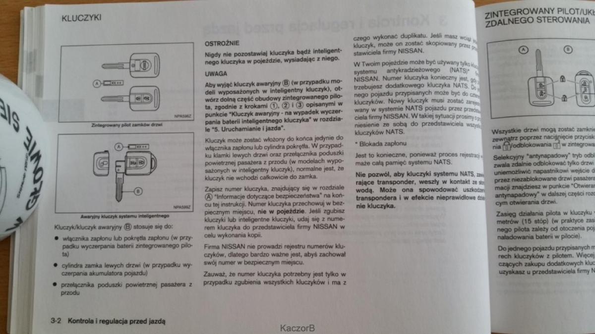 Nissan Note I 1 E11 instrukcja obslugi / page 71