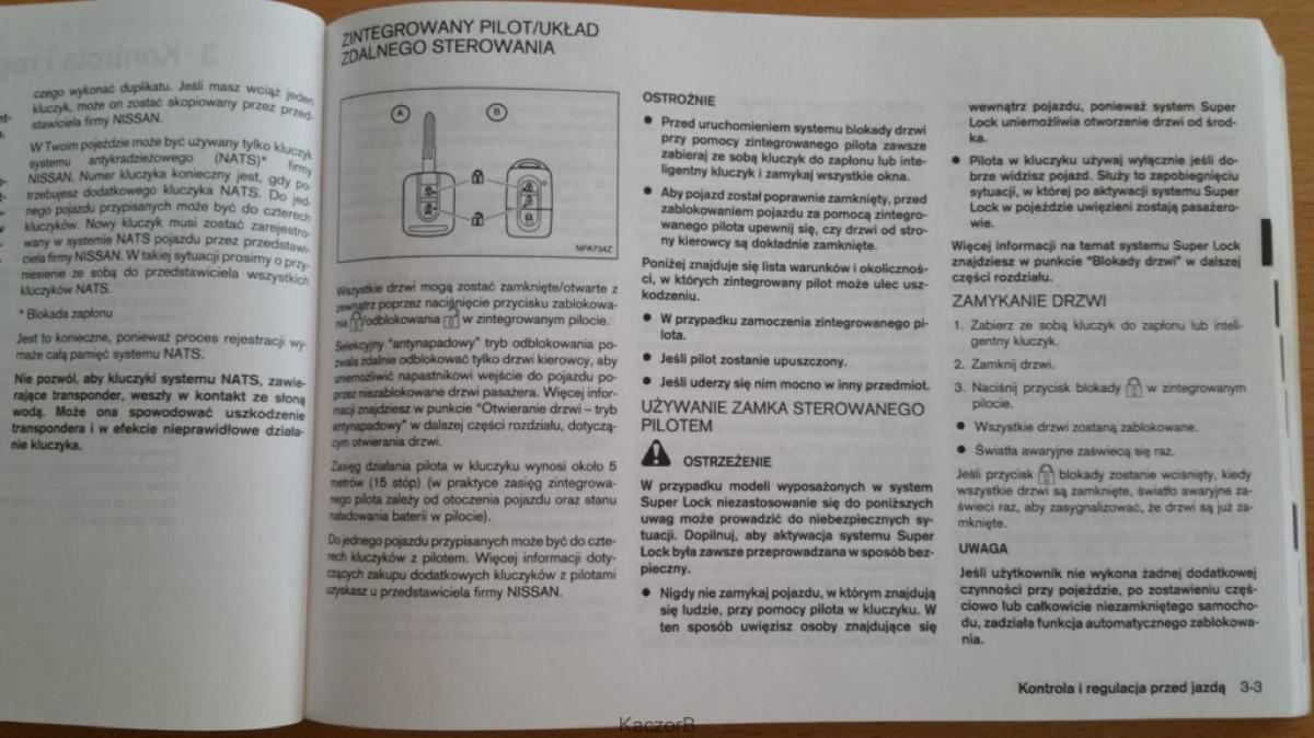 Nissan Note I 1 E11 instrukcja obslugi / page 72