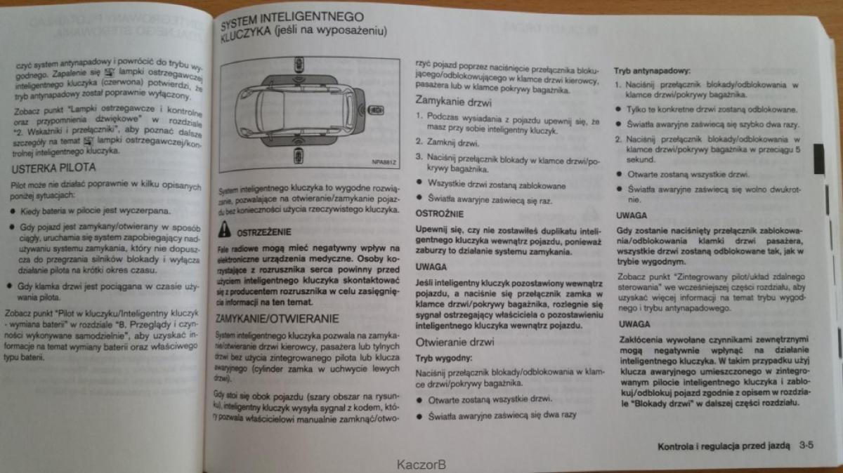 Nissan Note I 1 E11 instrukcja obslugi / page 74