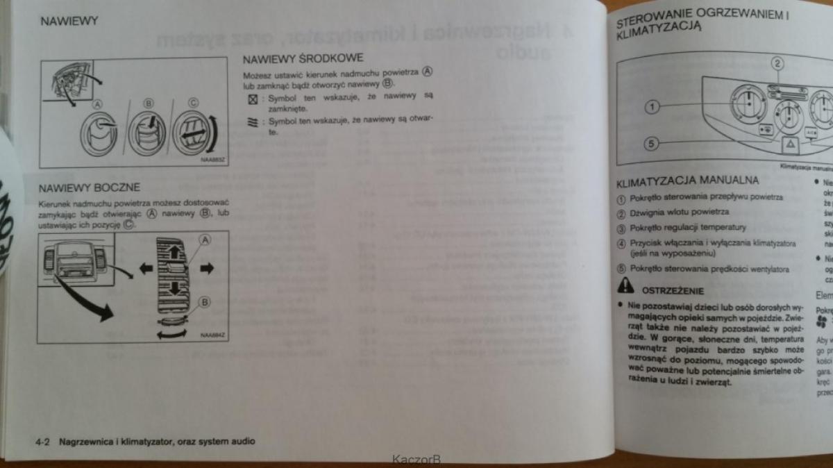 Nissan Note I 1 E11 instrukcja obslugi / page 86