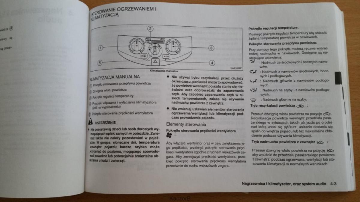 Nissan Note I 1 E11 instrukcja obslugi / page 87