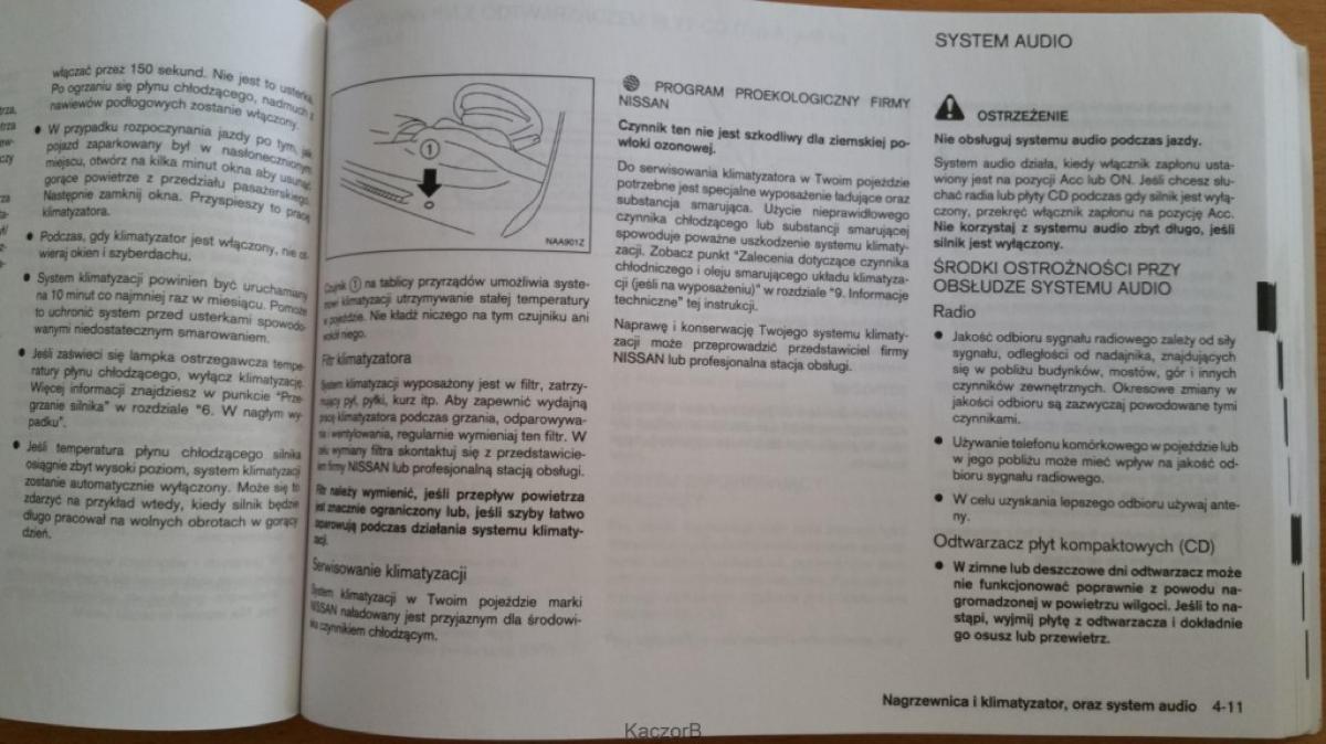 Nissan Note I 1 E11 instrukcja obslugi / page 95