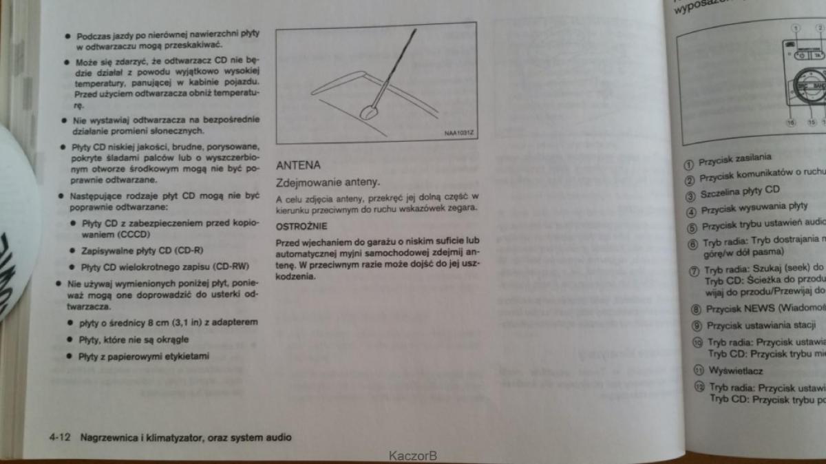 Nissan Note I 1 E11 instrukcja obslugi / page 96