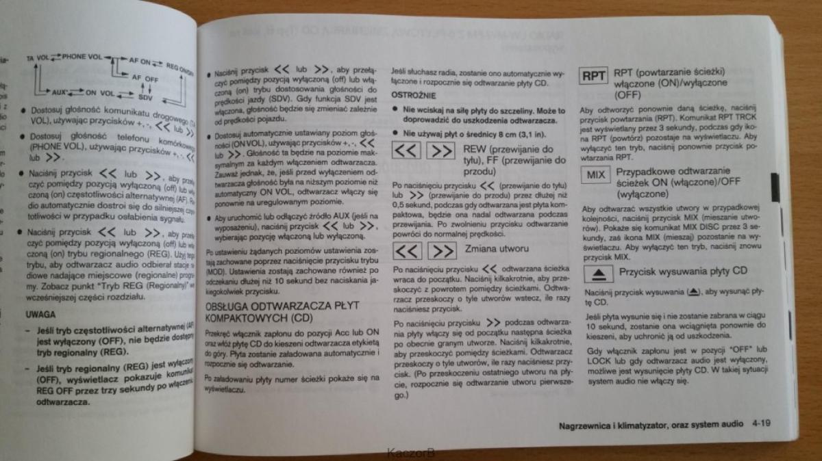 Nissan Note I 1 E11 instrukcja obslugi / page 103