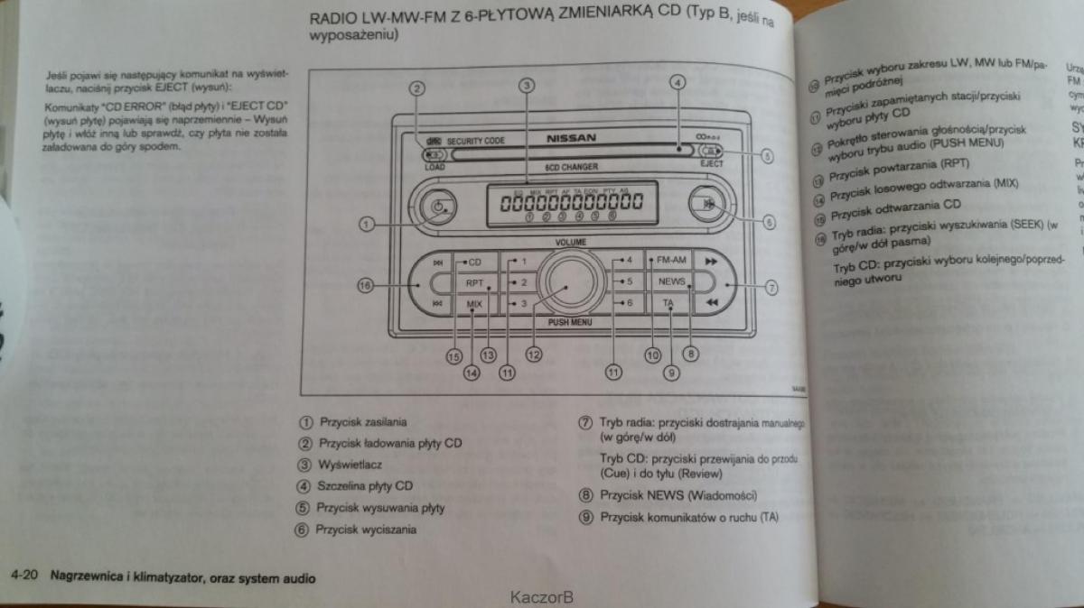 Nissan Note I 1 E11 instrukcja obslugi / page 104