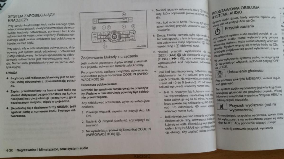 Nissan Note I 1 E11 instrukcja obslugi / page 114