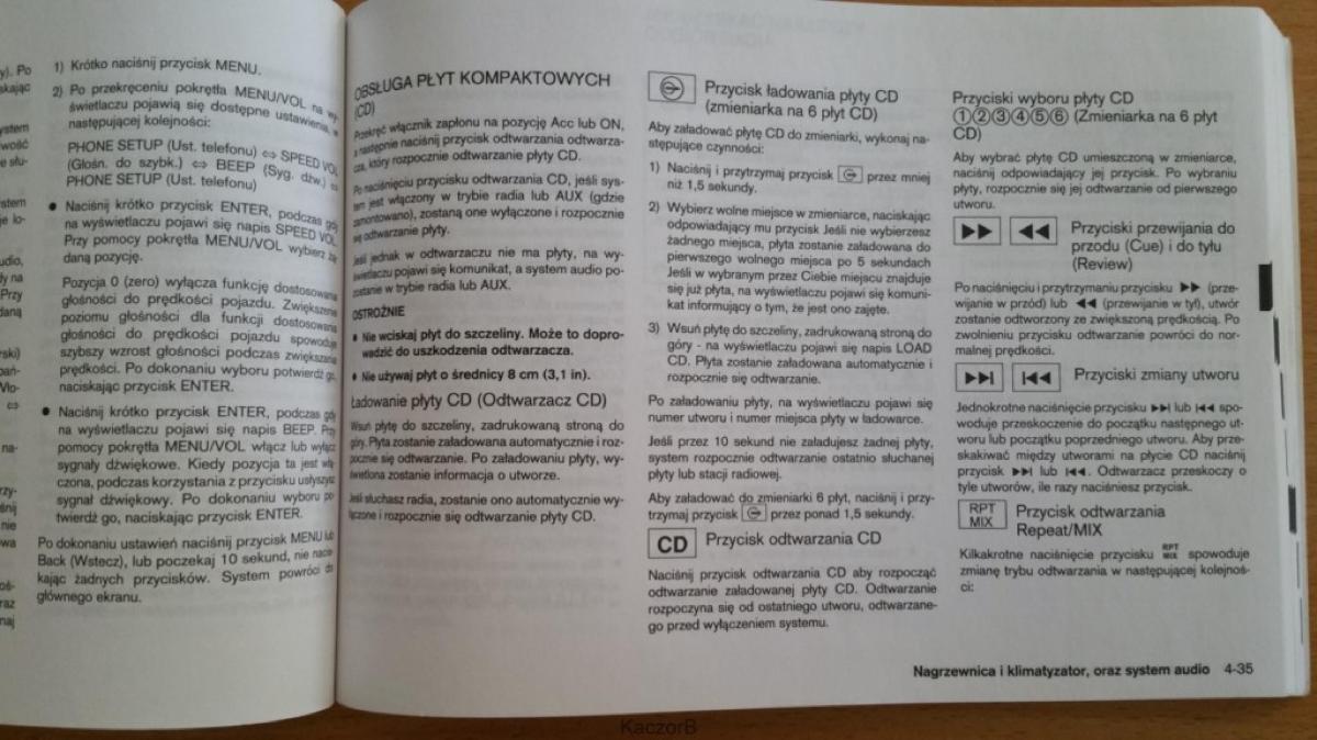 Nissan Note I 1 E11 instrukcja obslugi / page 119