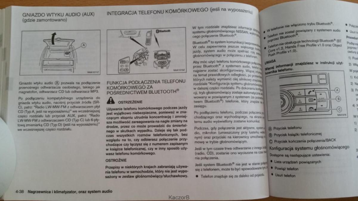 Nissan Note I 1 E11 instrukcja obslugi / page 122