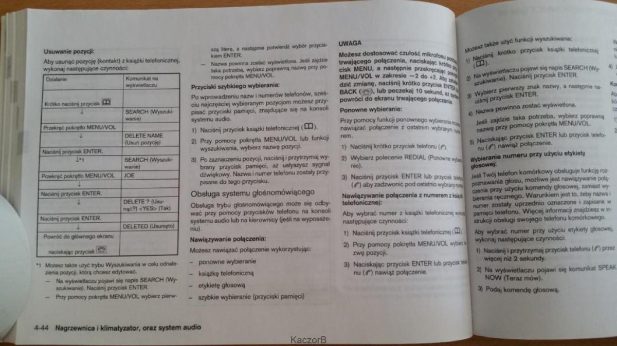 Nissan Note I 1 E11 instrukcja obslugi / page 128