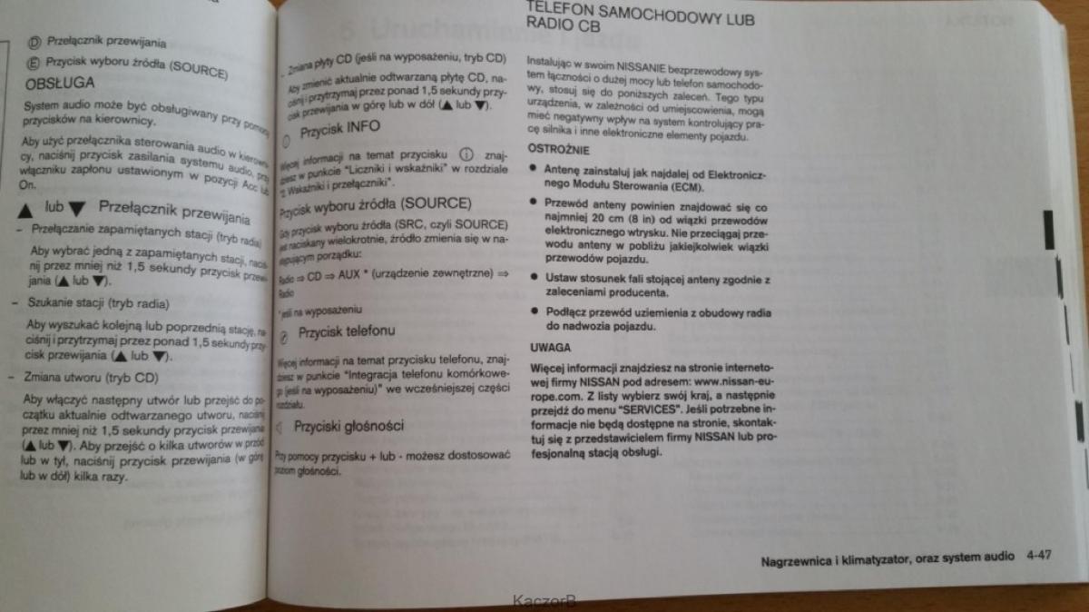 Nissan Note I 1 E11 instrukcja obslugi / page 131