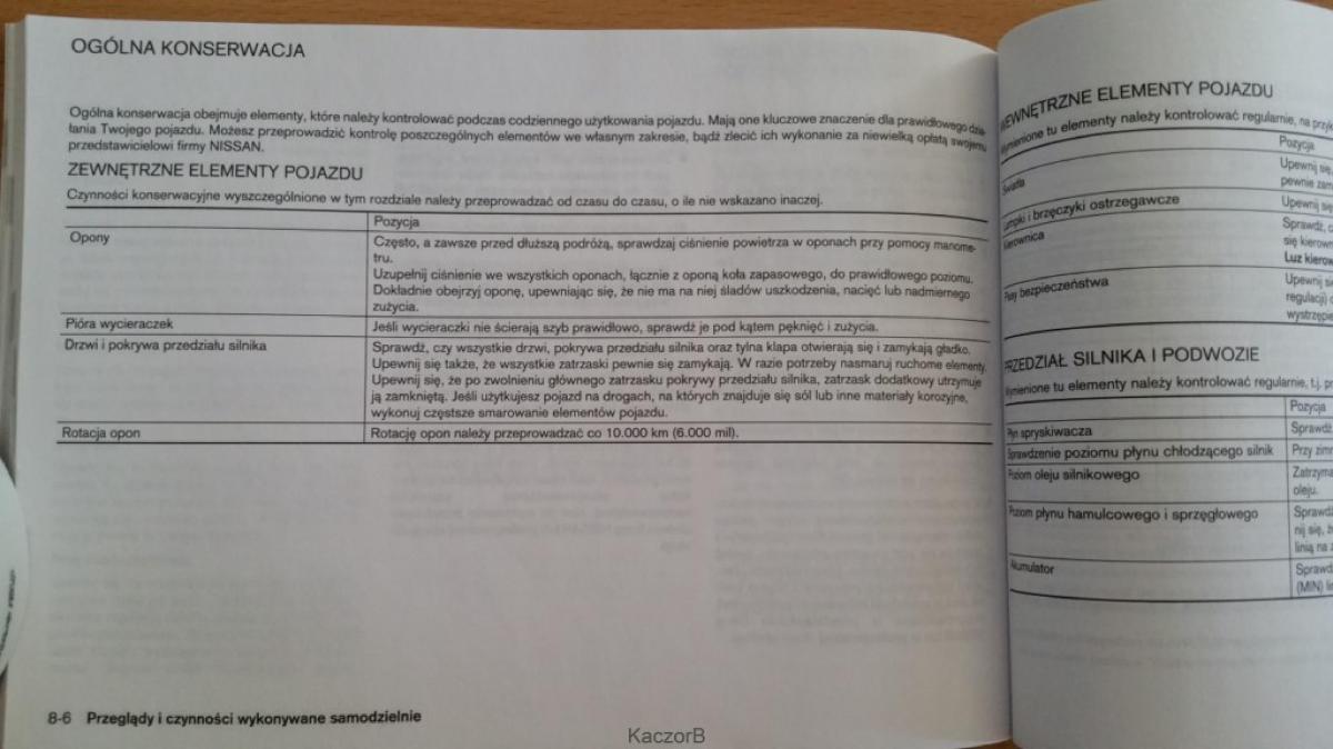 Nissan Note I 1 E11 instrukcja obslugi / page 182