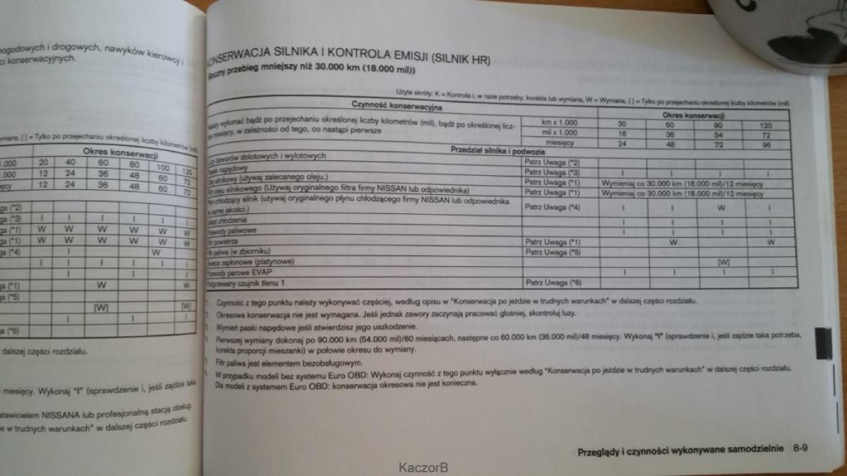 Nissan Note I 1 E11 instrukcja obslugi / page 185