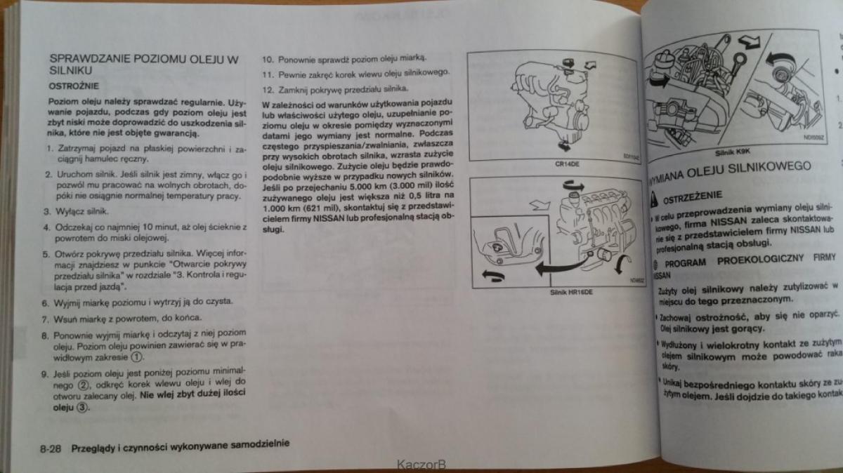 Nissan Note I 1 E11 instrukcja obslugi / page 204