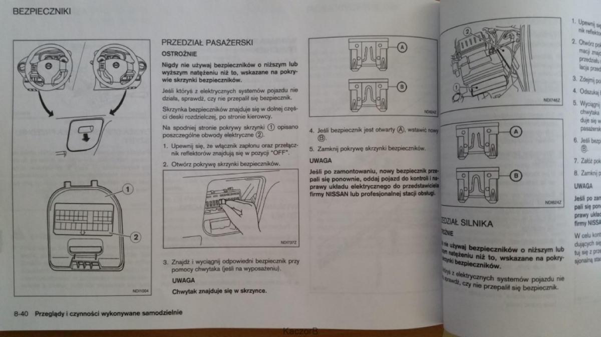 Nissan Note I 1 E11 instrukcja obslugi / page 216