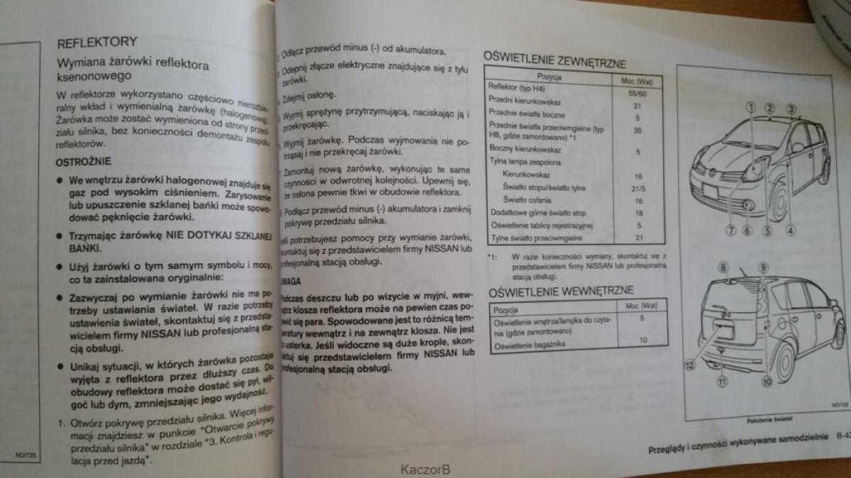 Nissan Note I 1 E11 instrukcja obslugi / page 219