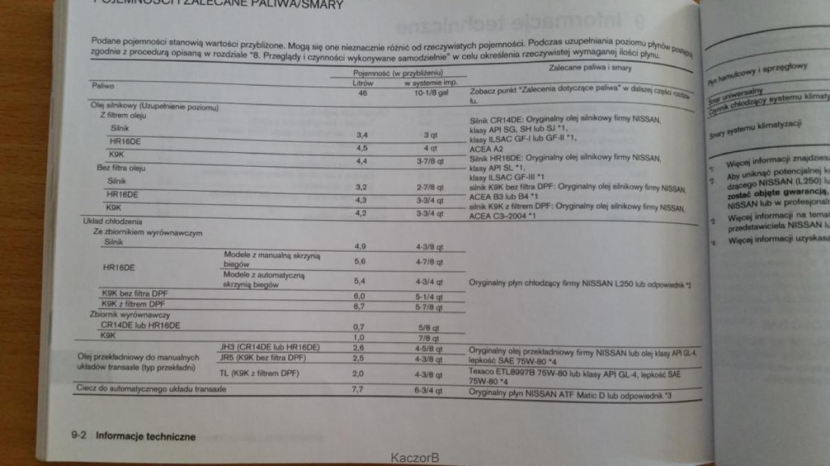 Nissan Note I 1 E11 instrukcja obslugi / page 229