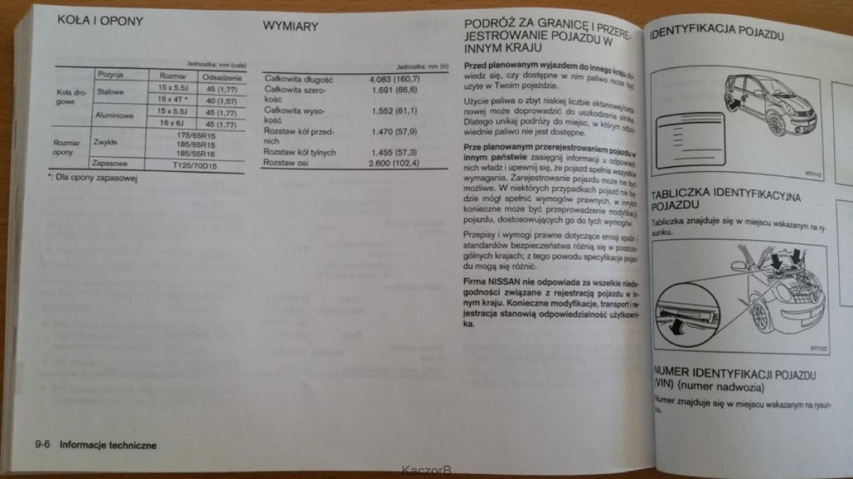 Nissan Note I 1 E11 instrukcja obslugi / page 233